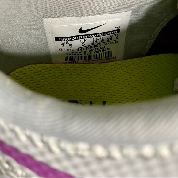 Nike Free RN 5.0 Gray w/ Neon running shoe - Picture 7 of 9